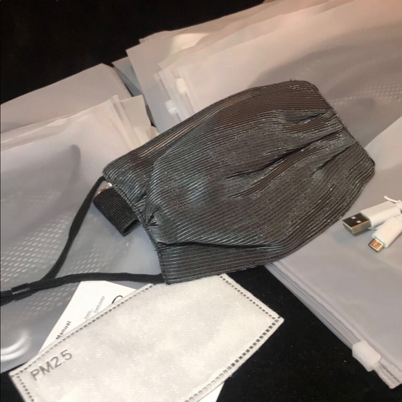 Shimmery led Face Mask. Unisex Mask - Picture 4 of 12